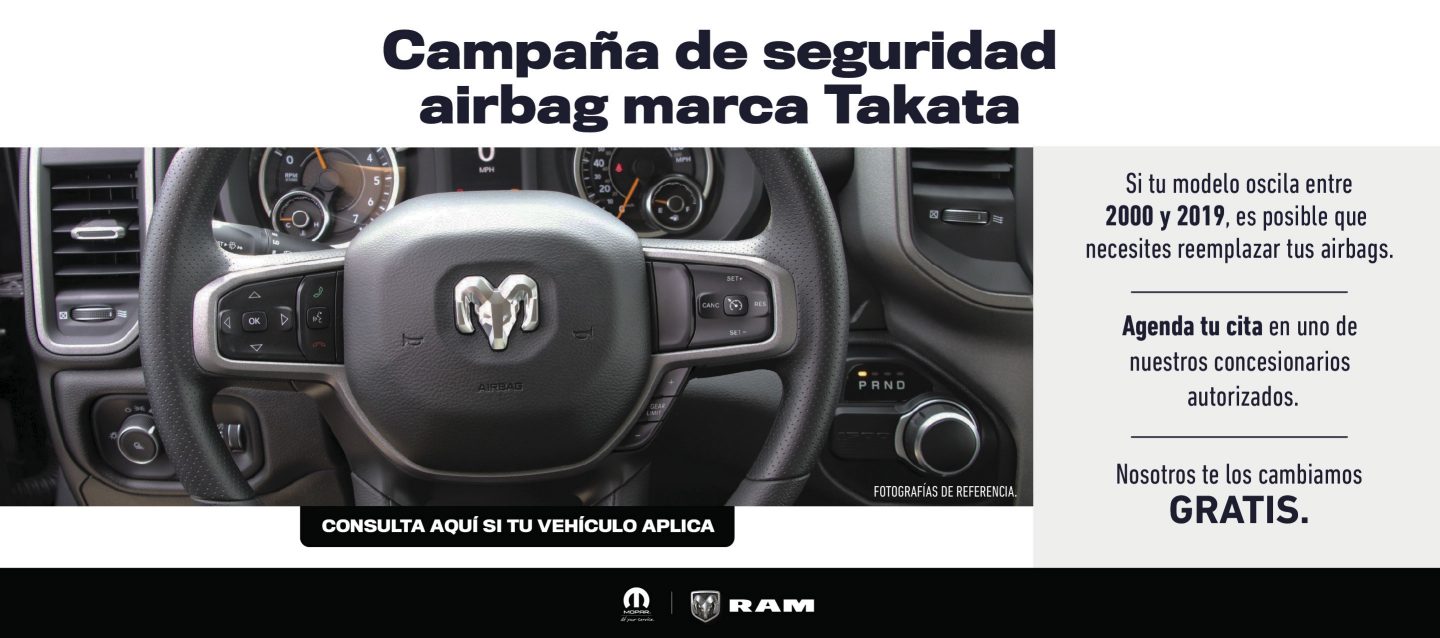 Campaña de seguridad airbag marca Takata